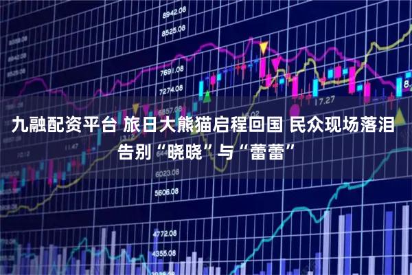 九融配资平台 旅日大熊猫启程回国 民众现场落泪 告别“晓晓”与“蕾蕾”